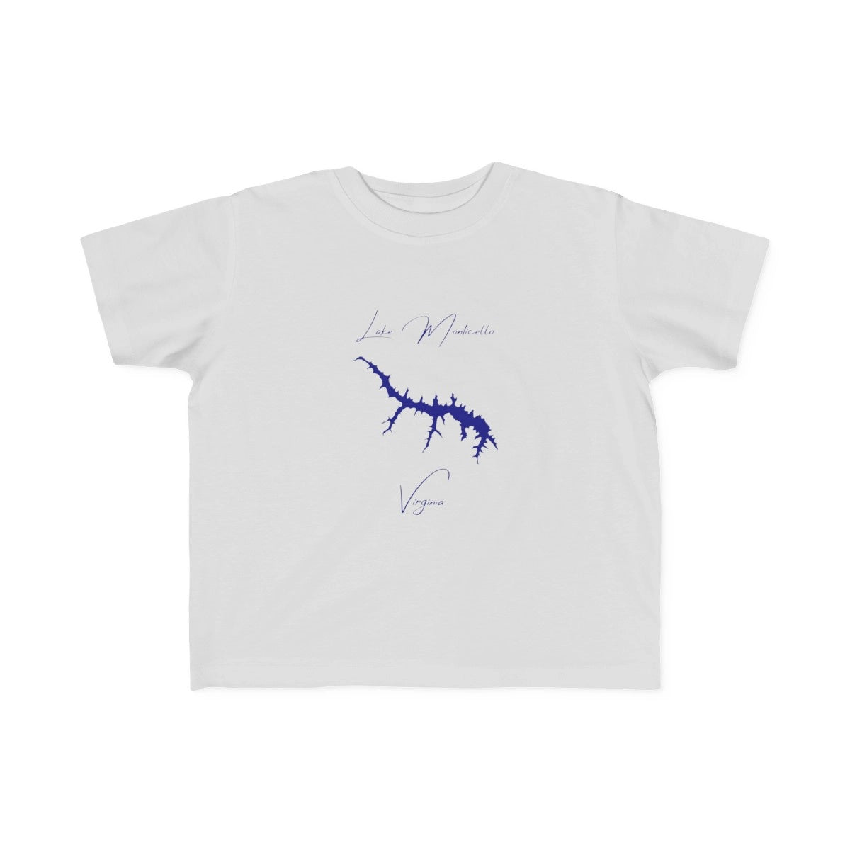 Virginia  Lake  Monticello  Toddler  T-shirt  front  position  view  from  front  silver.webp