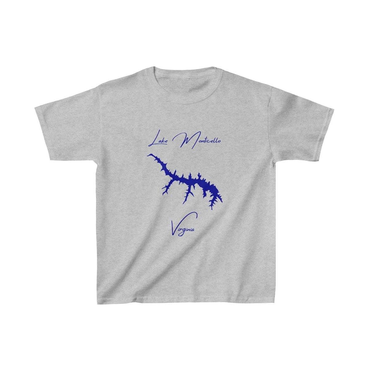 Virginia  Lake  Monticello  Youth  T-shirt  front  position  view  from  front  sport  grey.webp