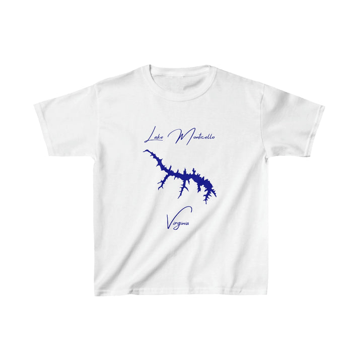 Virginia  Lake  Monticello  Youth  T-shirt  front  position  view  from  front  white.webp