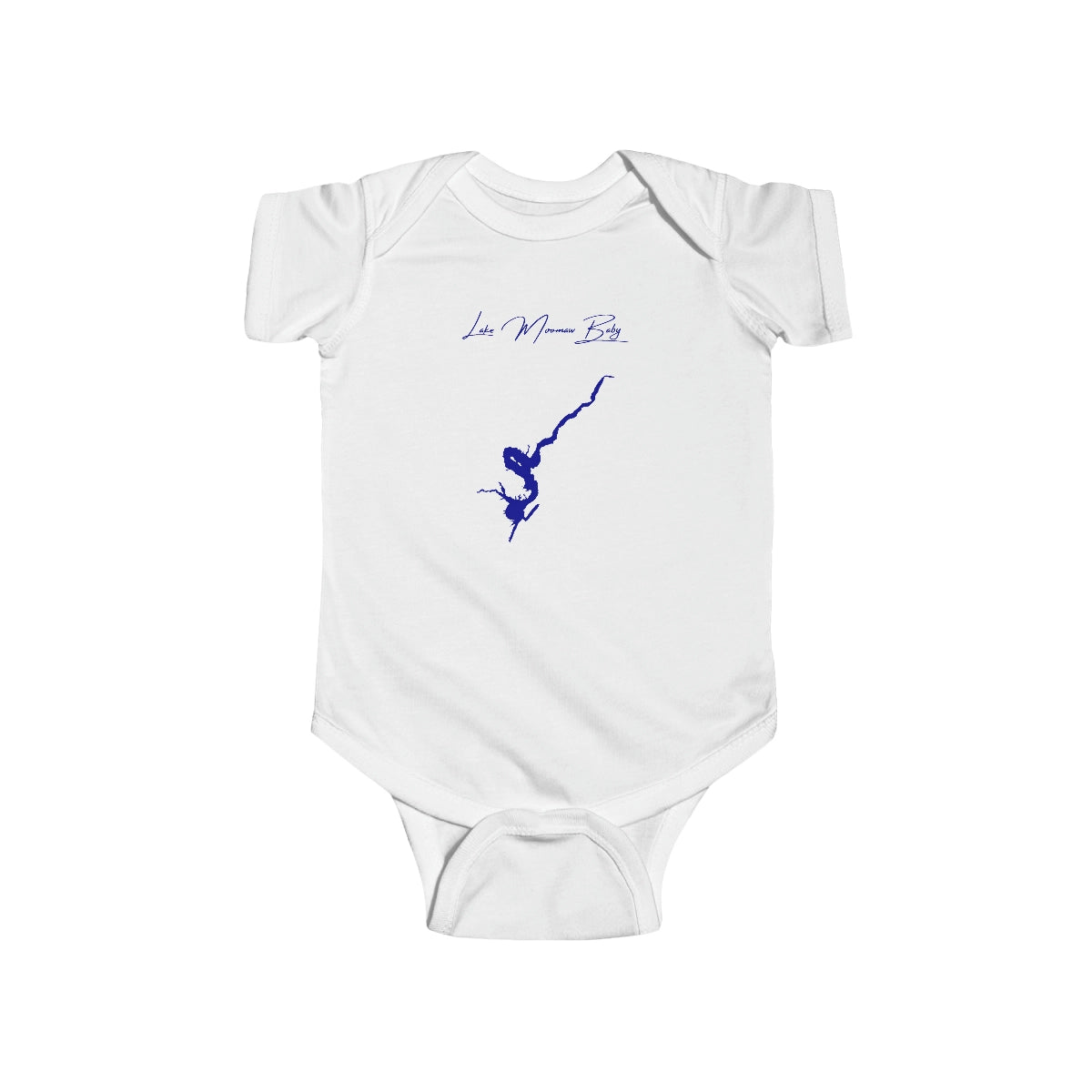 Virginia  Lake  Moomaw  Onesie  front  position  view  from  front  white.webp