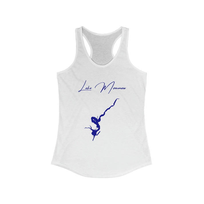 Virginia  Lake  Moomaw  Racerback-Tank  front  position  view  from  front  solid  white.webp