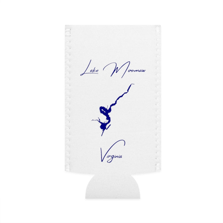 Virginia  Lake  Moomaw  Slim  Can  Koozie  front  position  view  from  flat-front  white.webp