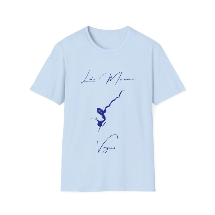 Virginia  Lake  Moomaw  T-shirt  front  position  view  from  front  light  blue.webp
