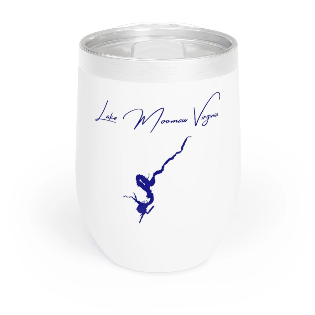 Virginia  Lake  Moomaw  Wine  Tumbler  front  position  view  from  front  white.webp