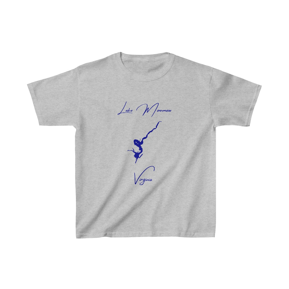 Virginia  Lake  Moomaw  Youth  T-shirt  front  position  view  from  front  sport  grey.webp