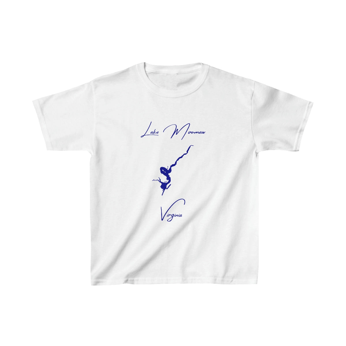 Virginia  Lake  Moomaw  Youth  T-shirt  front  position  view  from  front  white.webp