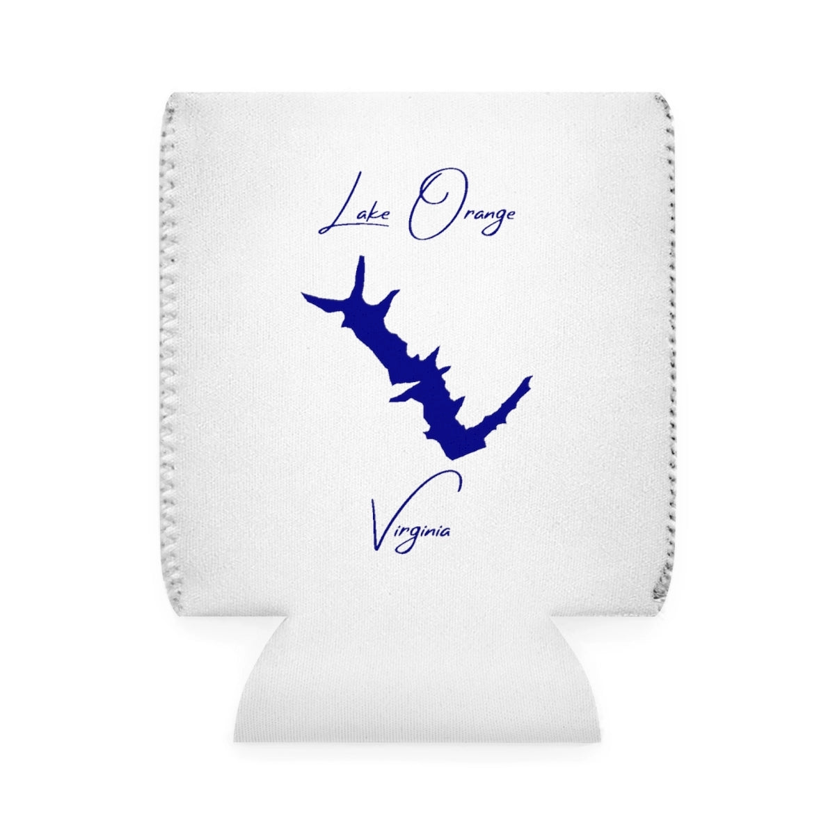 Virginia  Lake  Orange  Can  Koozie  front  position  view  from  front-1  white.webp