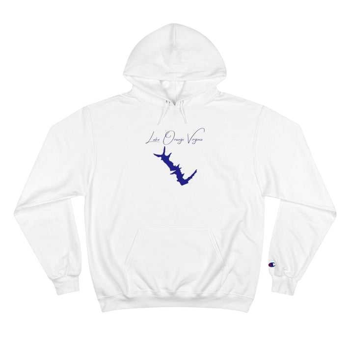 Virginia  Lake  Orange  Hoodie  front  position  view  from  front  white.webp