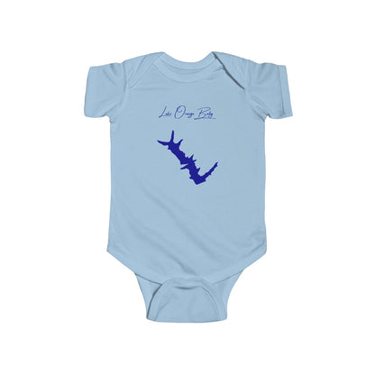 Virginia  Lake  Orange  Onesie  front  position  view  from  front  light  blue.webp