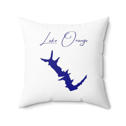 Virginia  Lake  Orange  Pillow  front  position  view  from  back  20  x  20.webp