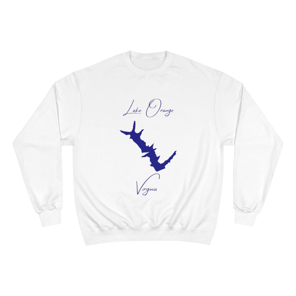 Virginia  Lake  Orange  Sweatshirt  front  position  view  from  front  white.webp