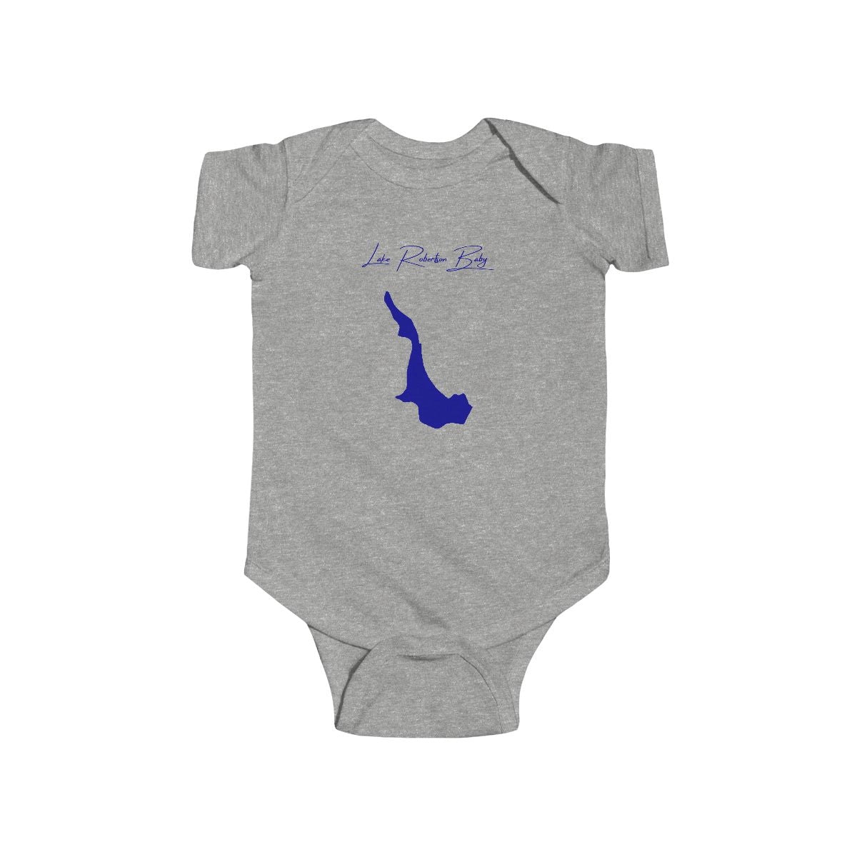 Virginia  Lake  Robertson  Onesie  front  position  view  from  front  heather.webp