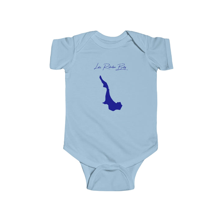 Virginia  Lake  Robertson  Onesie  front  position  view  from  front  light  blue.webp