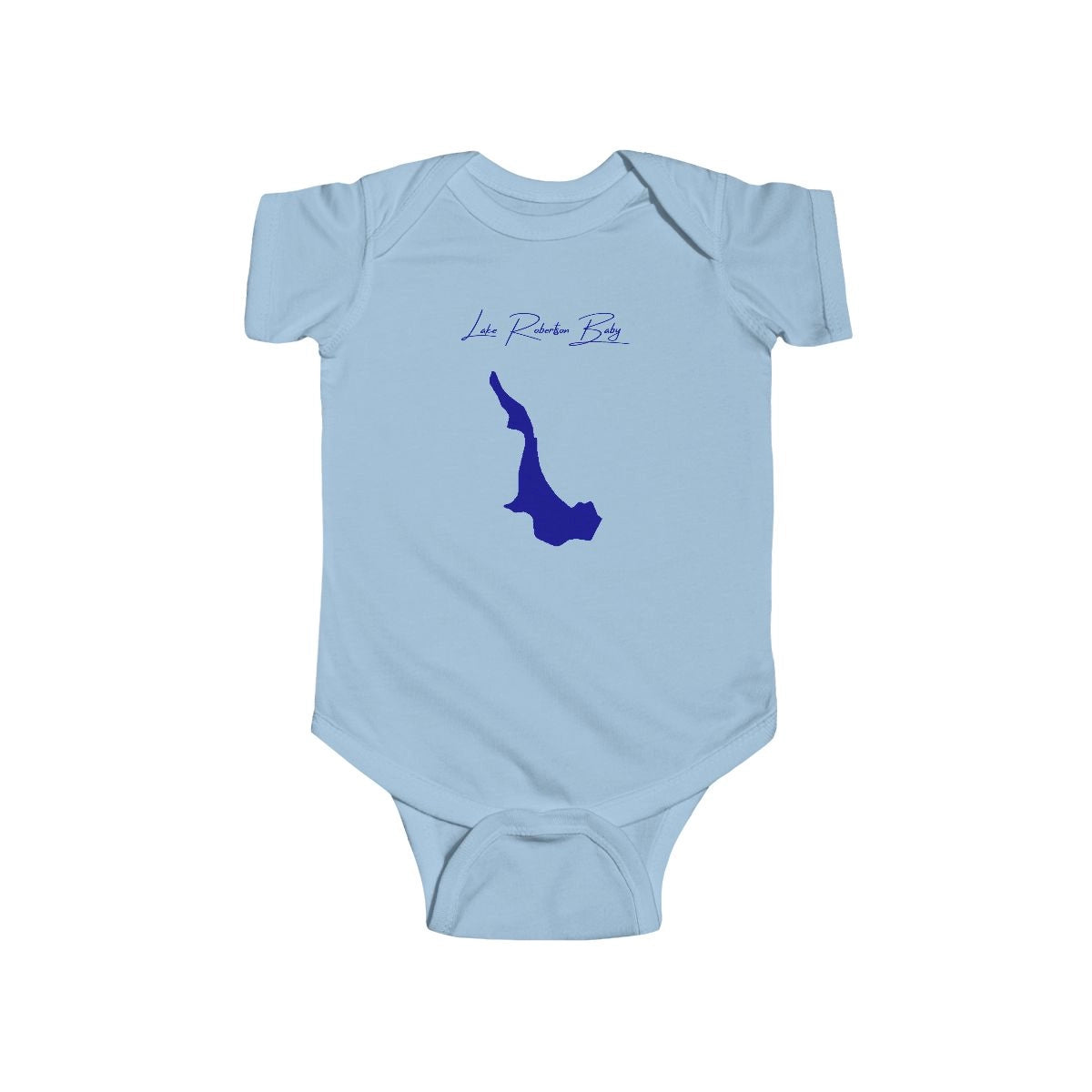 Virginia  Lake  Robertson  Onesie  front  position  view  from  front  light  blue.webp
