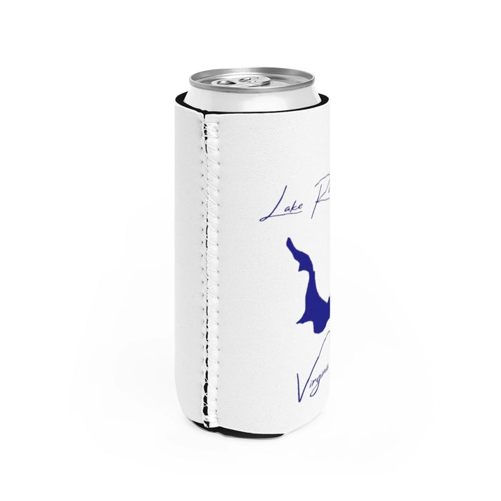 Virginia  Lake  Robertson  Slim  Can  Koozie  all  position  view  from  right  white.webp