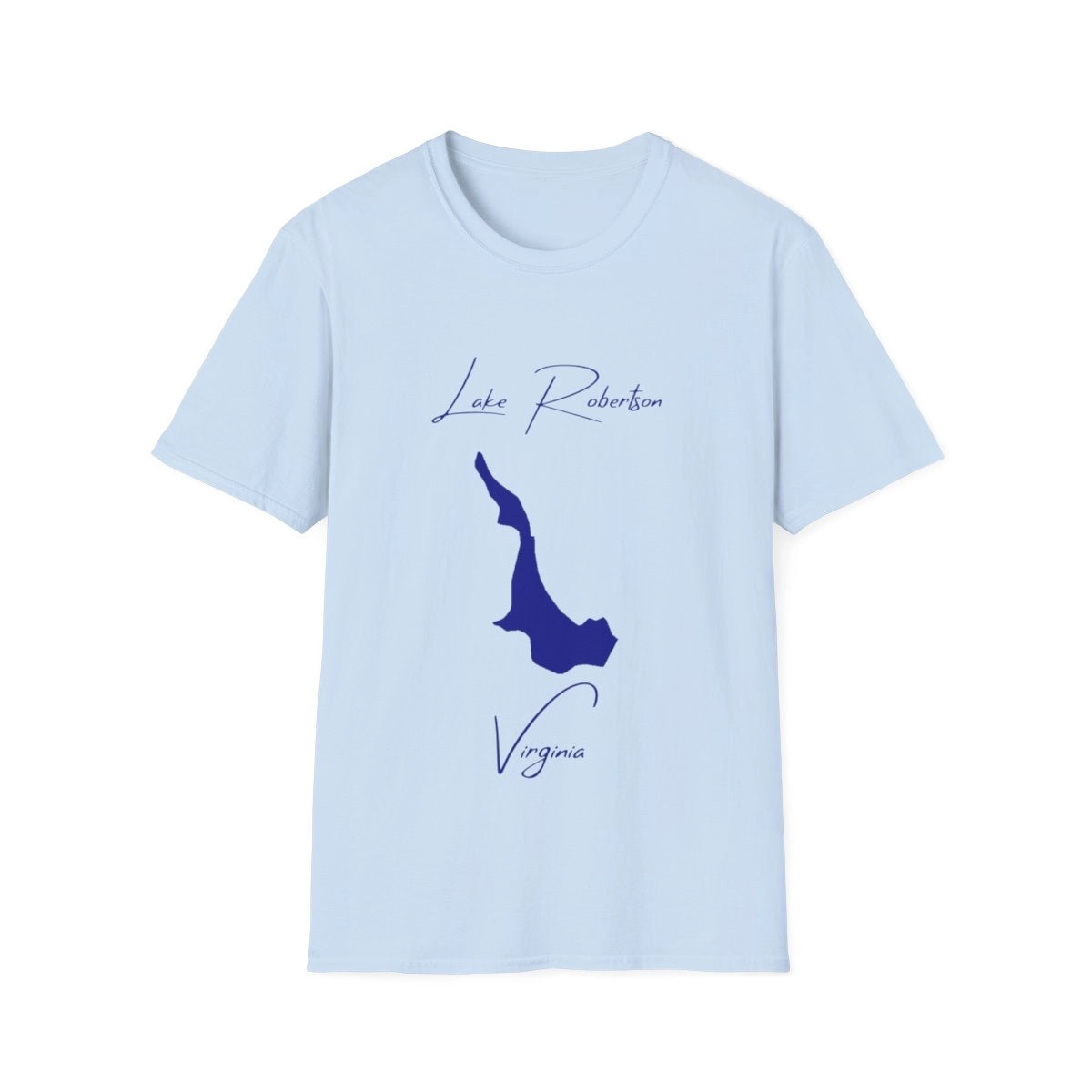 Virginia  Lake  Robertson  T-shirt  front  position  view  from  front  light  blue.webp