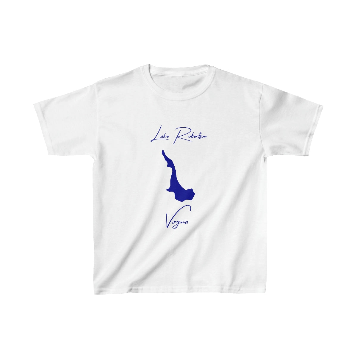 Virginia  Lake  Robertson  Youth  T-shirt  front  position  view  from  front  white.webp