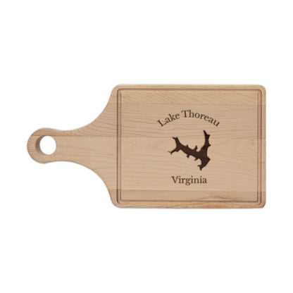 Virginia  Lake  Thoreau  Engraved  Cutting  Board  front  position  view  from  front  maple.webp