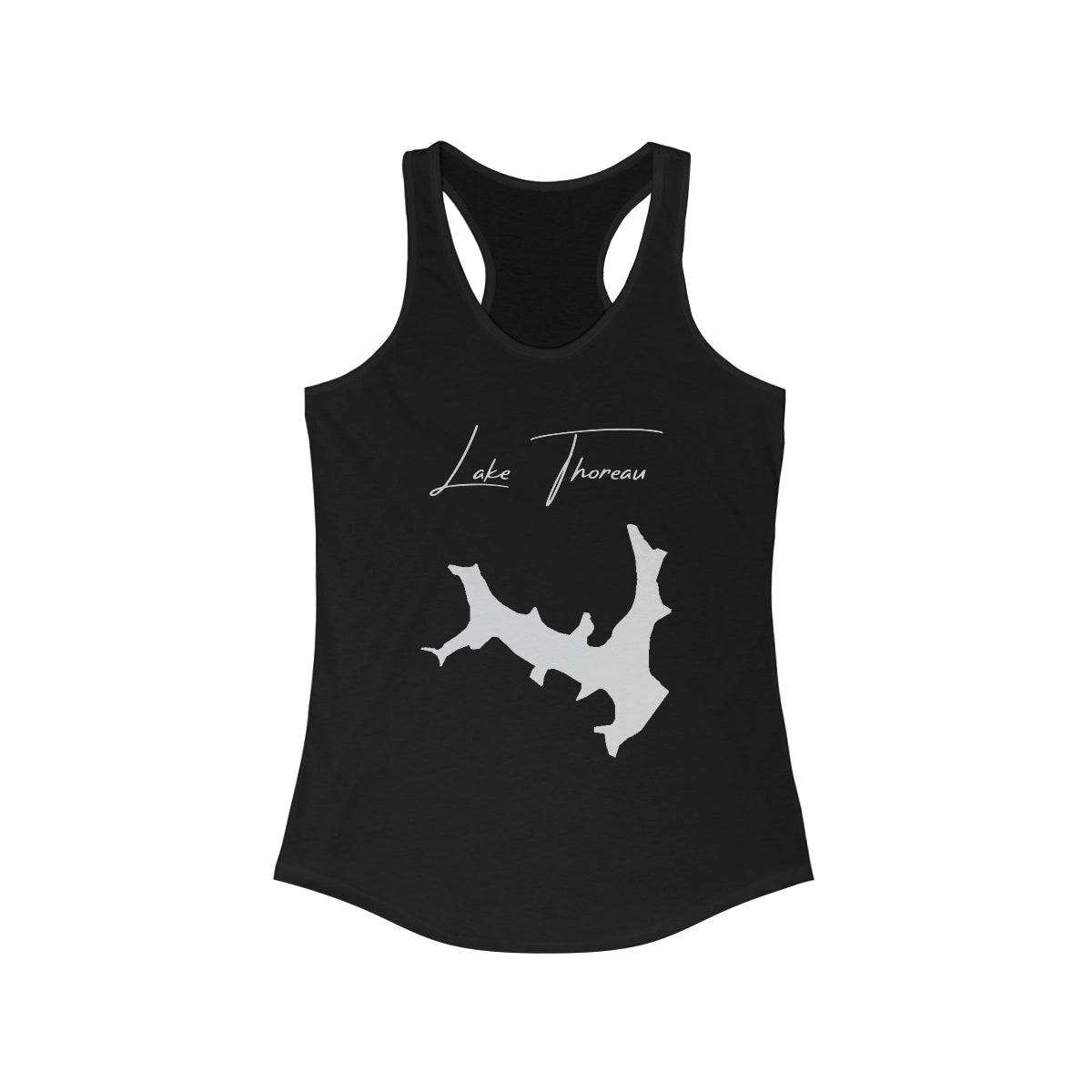 Virginia  Lake  Thoreau  Racerback-Tank  front  position  view  from  front  solid  black.webp