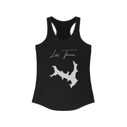 Virginia  Lake  Thoreau  Racerback-Tank  front  position  view  from  front  solid  black.webp