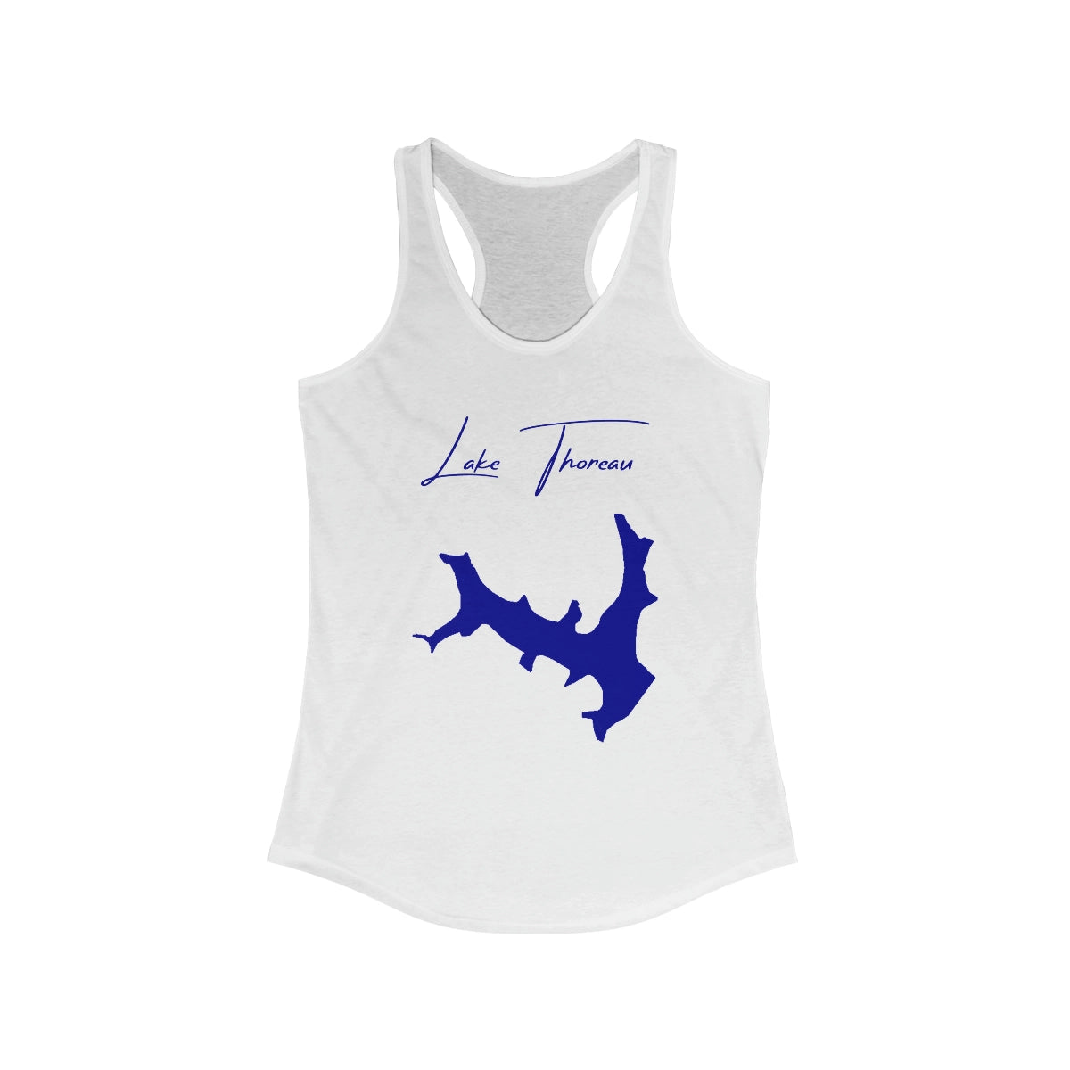 Virginia  Lake  Thoreau  Racerback-Tank  front  position  view  from  front  solid  white.webp