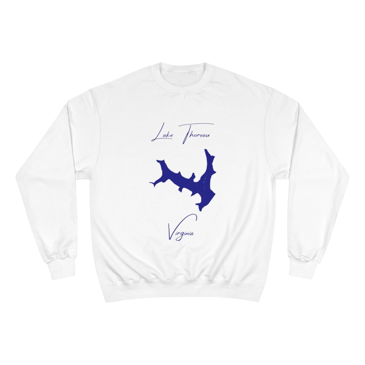 Virginia  Lake  Thoreau  Sweatshirt  front  position  view  from  front  white.webp
