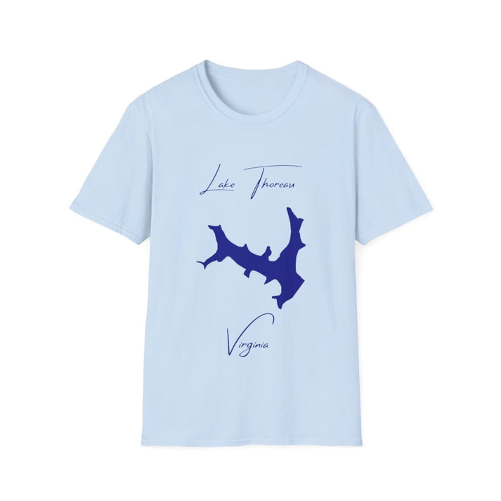 Virginia  Lake  Thoreau  T-shirt  front  position  view  from  front  light  blue.webp