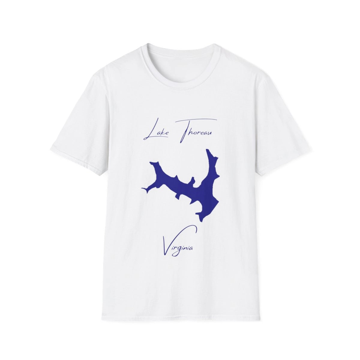 Virginia  Lake  Thoreau  T-shirt  front  position  view  from  front  white.webp