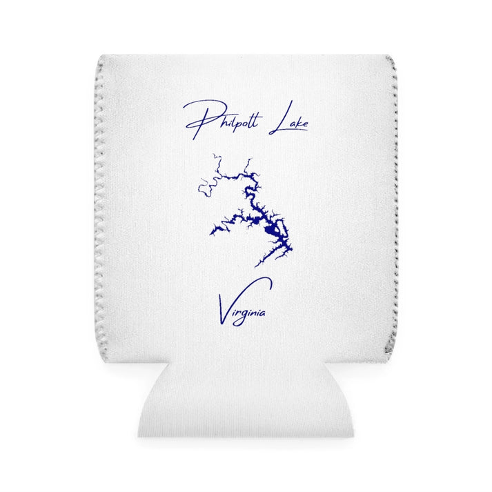 Virginia  Philpott  Lake  Can  Koozie  front  position  view  from  front-1  white.webp