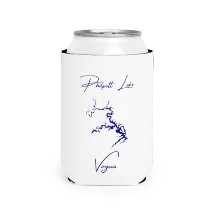 Virginia  Philpott  Lake  Can  Koozie  front  position  view  from  front-2  white.webp