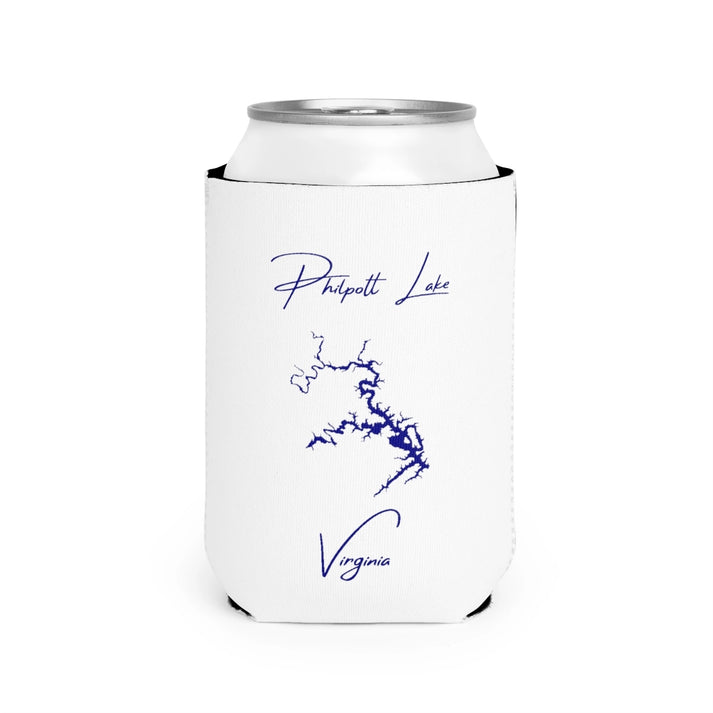 Virginia  Philpott  Lake  Can  Koozie  front  position  view  from  front-2  white.webp