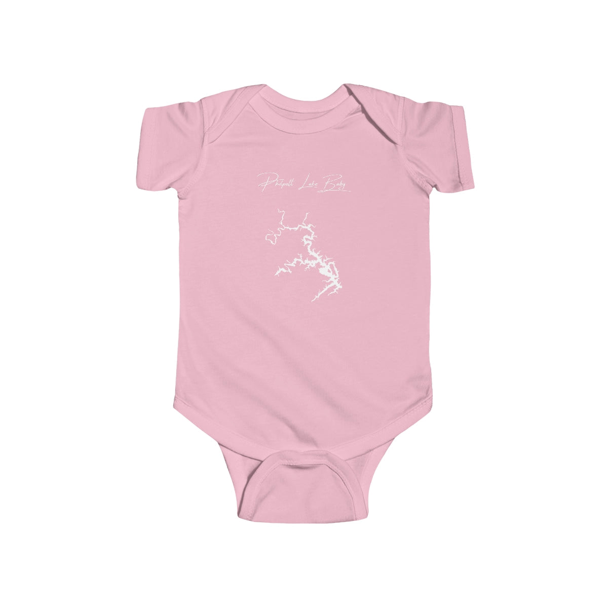 Virginia  Philpott  Lake  Onesie  front  position  view  from  front  pink.webp