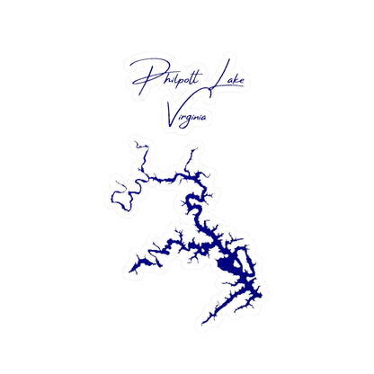 Virginia  Philpott  Lake  Vinyl  Decal  other  position  view  from  front  4  x  6.webp