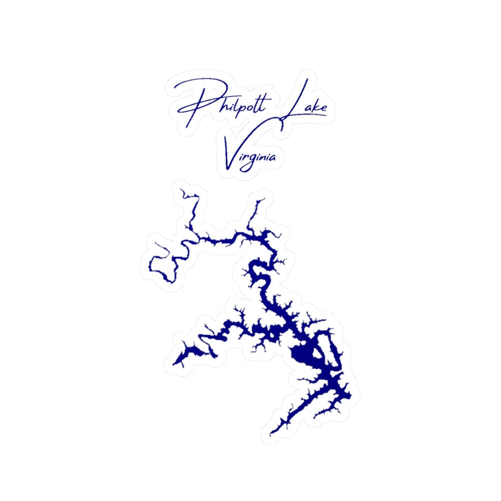 Virginia  Philpott  Lake  Vinyl  Decal  other  position  view  from  front  4  x  6.webp