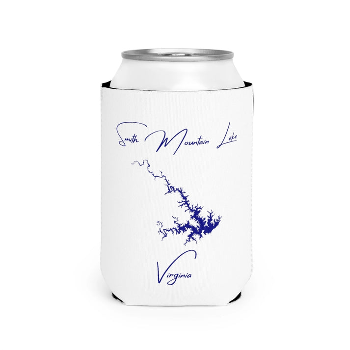 Virginia  Smith  Mountain  Lake  Can  Koozie  front  position  view  from  front-2  white.webp
