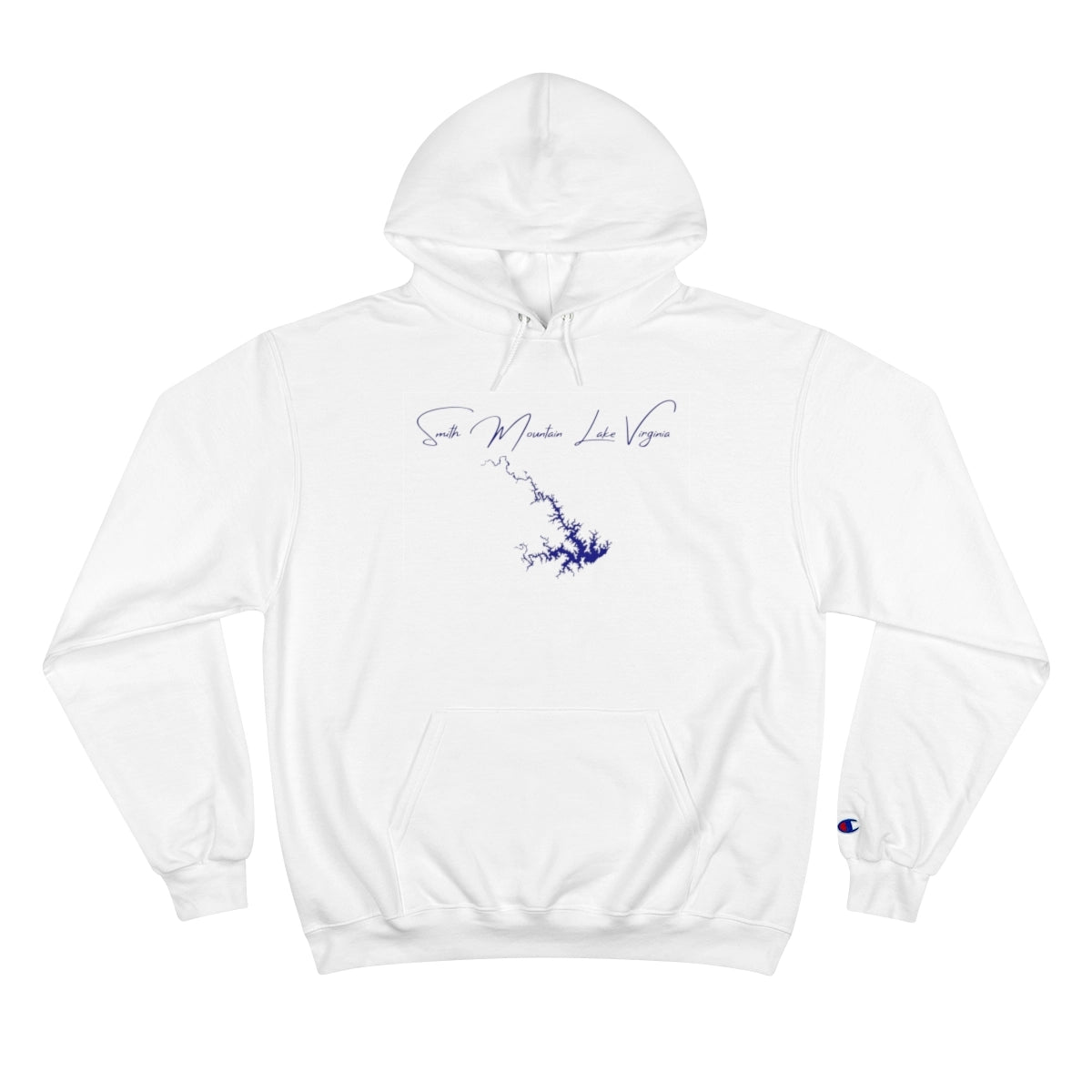 Virginia  Smith  Mountain  Lake  Hoodie  front  position  view  from  front  white.webp