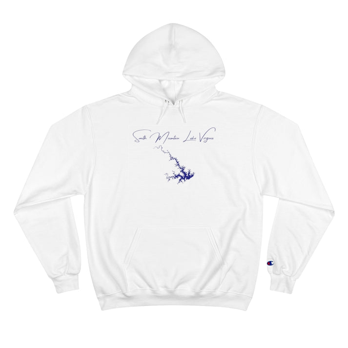 Virginia  Smith  Mountain  Lake  Hoodie  front  position  view  from  front  white.webp