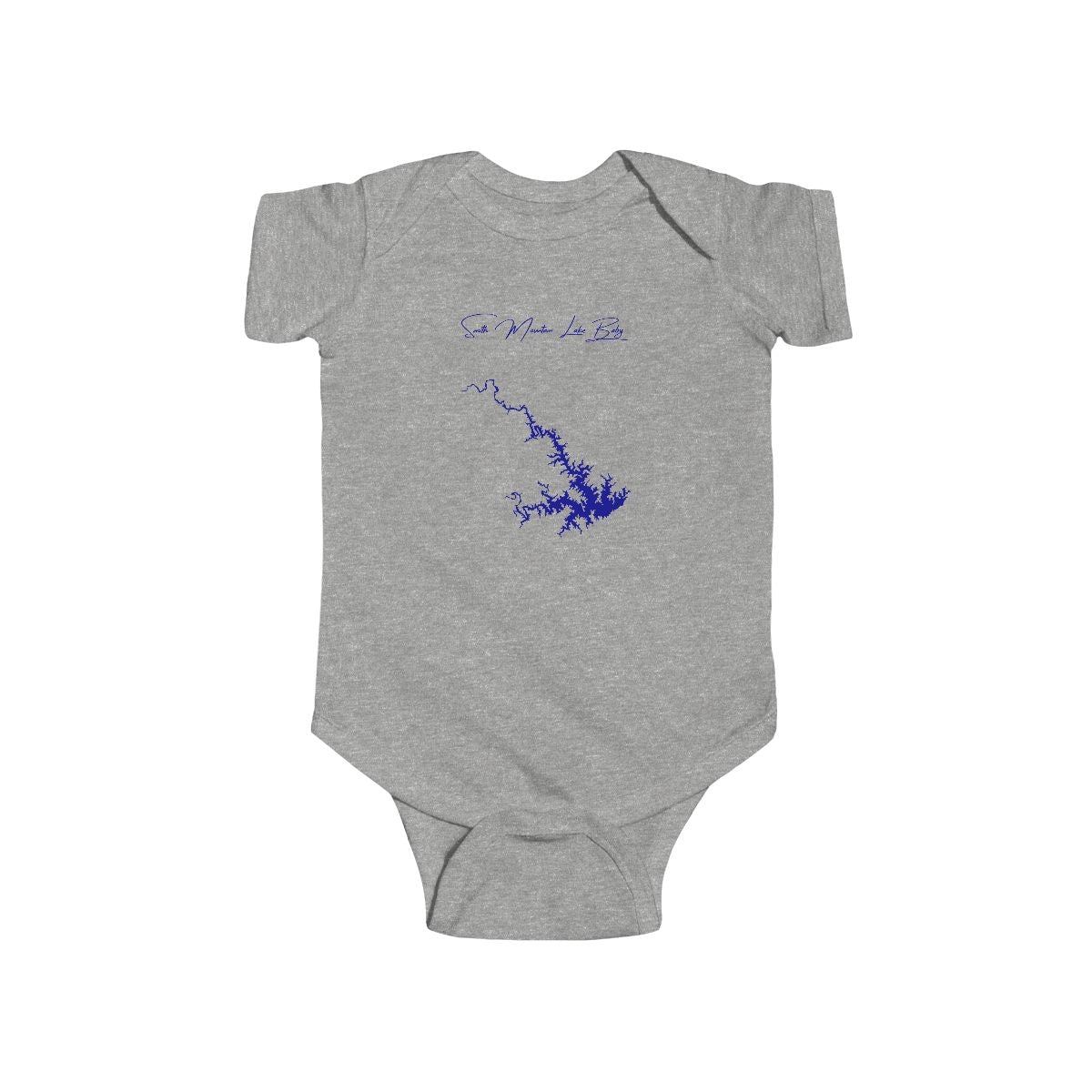 Virginia  Smith  Mountain  Lake  Onesie  front  position  view  from  front  heather.webp