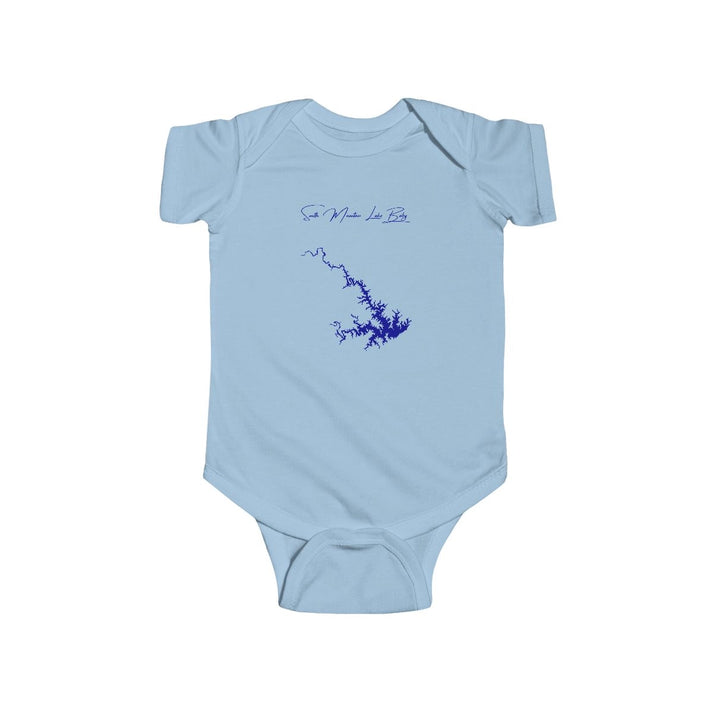 Virginia  Smith  Mountain  Lake  Onesie  front  position  view  from  front  light  blue.webp