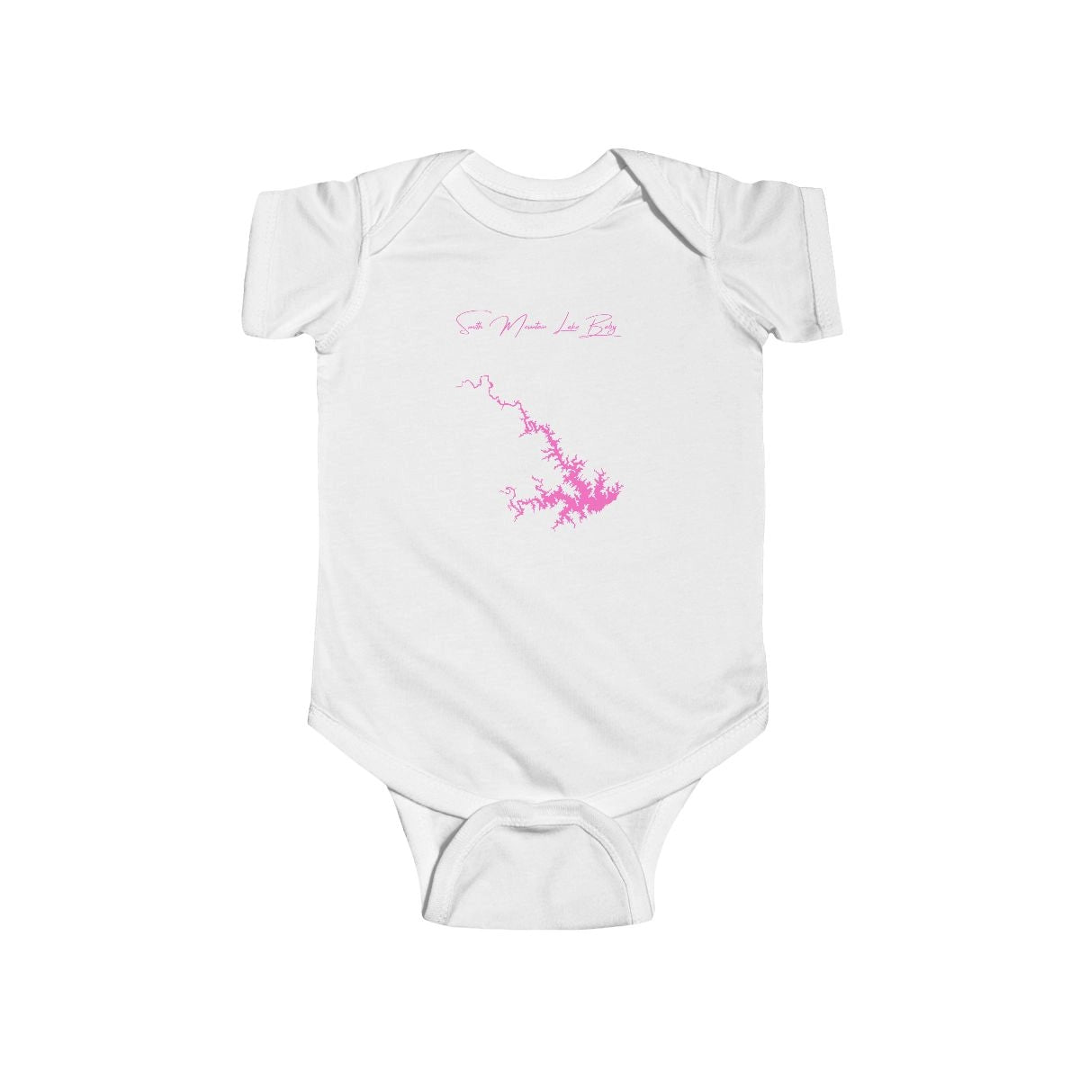 Virginia  Smith  Mountain  Lake  Onesie  front  position  view  from  front  white.webp