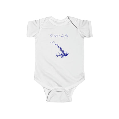 Virginia  Smith  Mountain  Lake  Onesie  front  position  view  from  front  white.webp