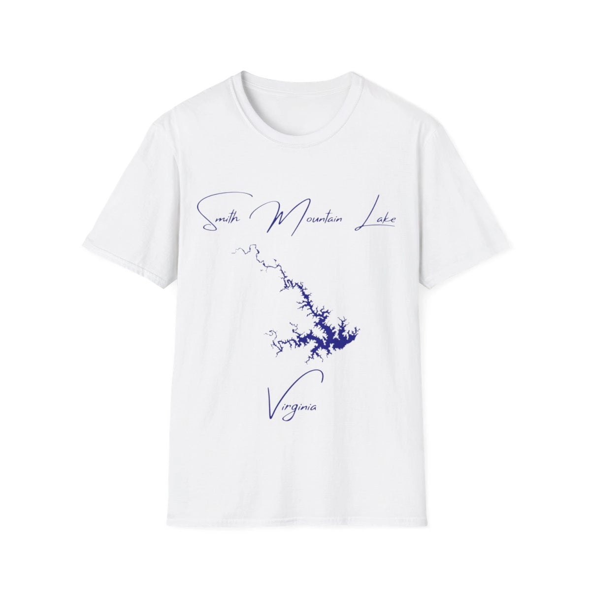 Virginia  Smith  Mountain  Lake  T-shirt  front  position  view  from  front  white.webp