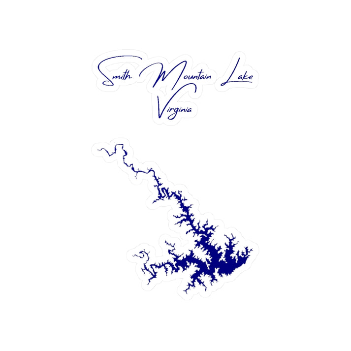Virginia  Smith  Mountain  Lake  Vinyl  Decal  other  position  view  from  front  4  x  6.webp
