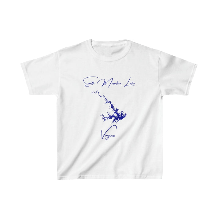 Virginia  Smith  Mountain  Lake  Youth  T-shirt  front  position  view  from  front  white.webp