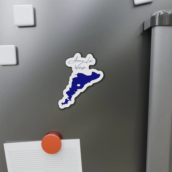 Washington  American  Lake  Die  Cut  Magnet  front  position  view  from  context-1  4  x  4.webp