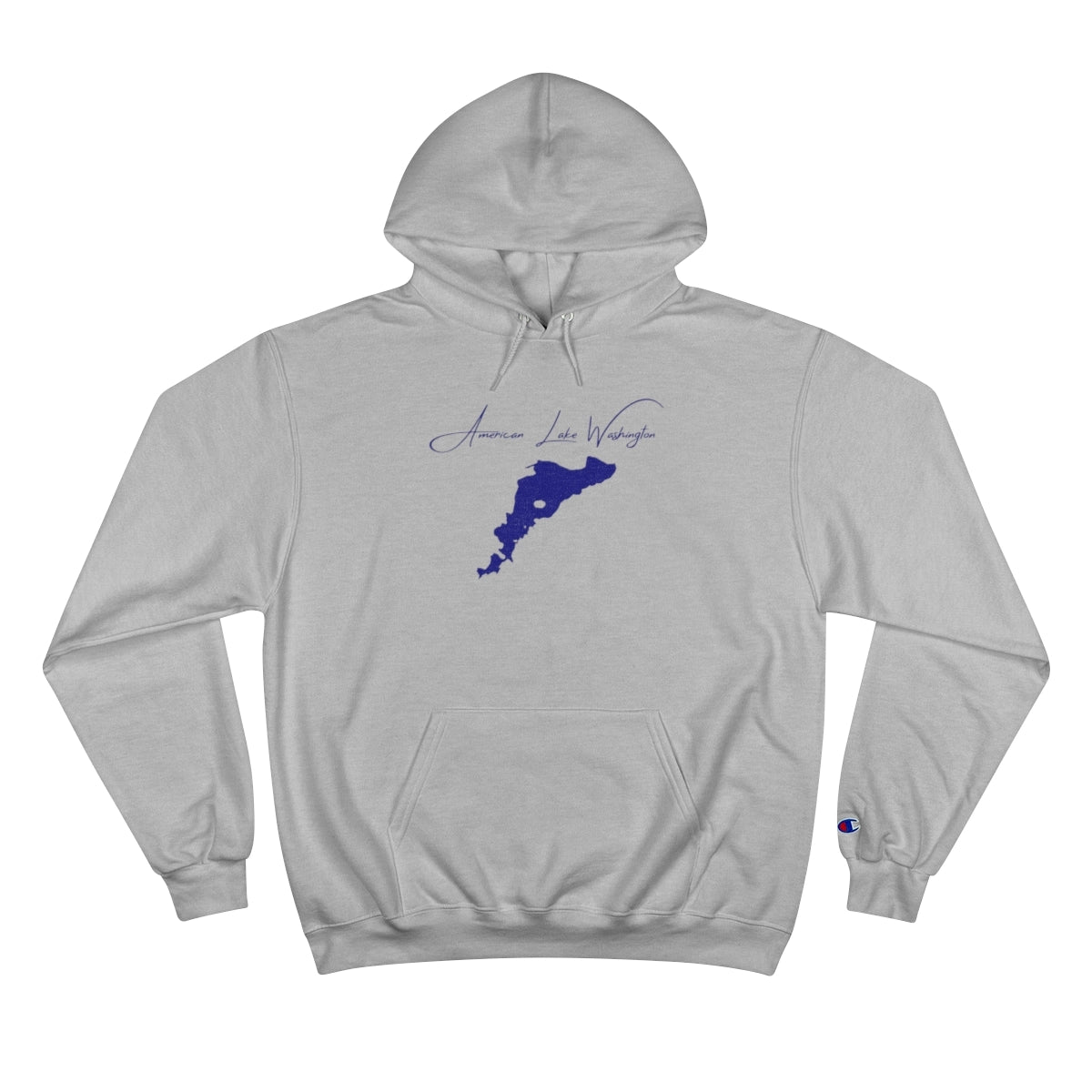 Washington  American  Lake  Hoodie  front  position  view  from  front  light  steel.webp