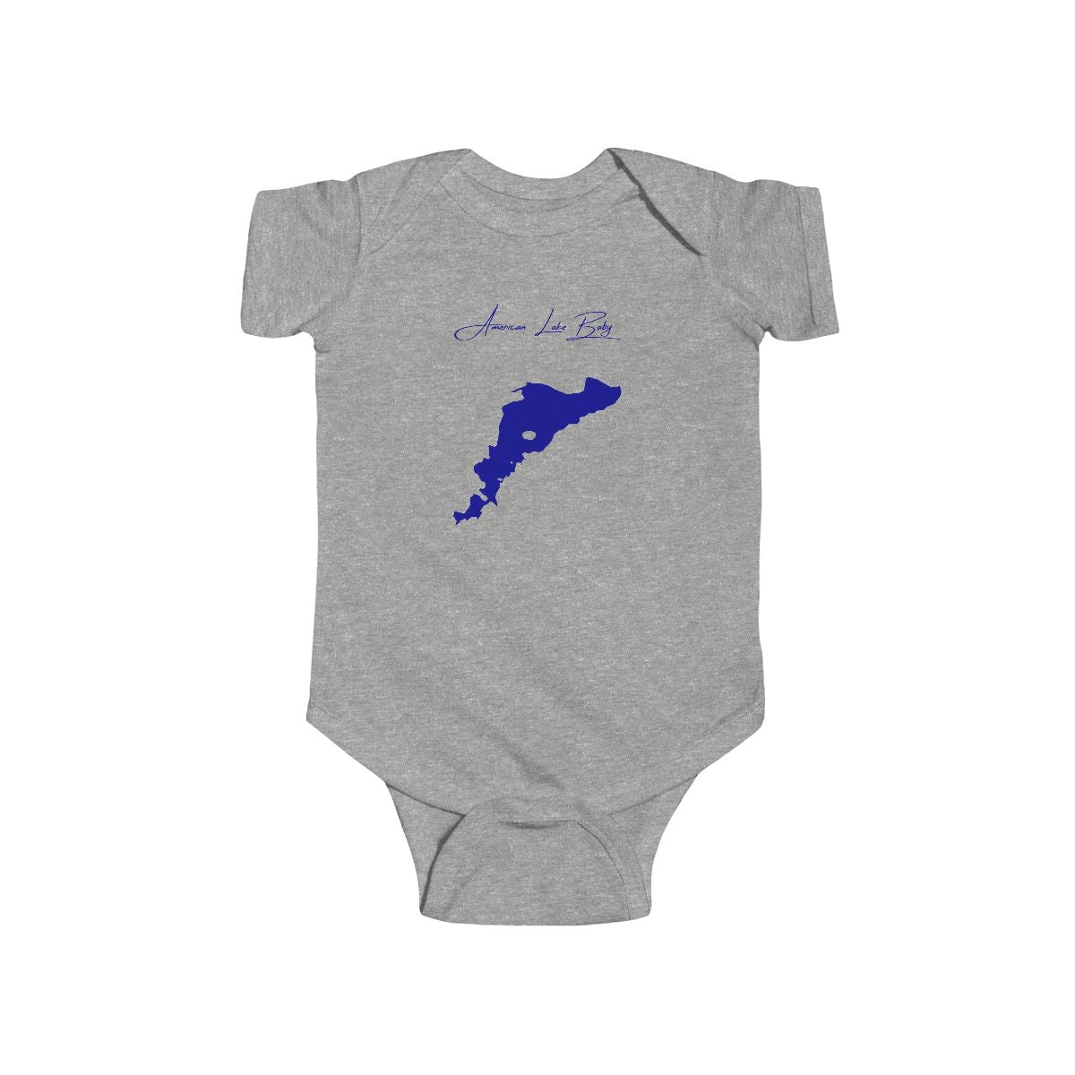 Washington  American  Lake  Onesie  front  position  view  from  front  heather.webp