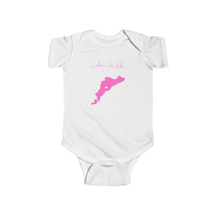 Washington  American  Lake  Onesie  front  position  view  from  front  white.webp