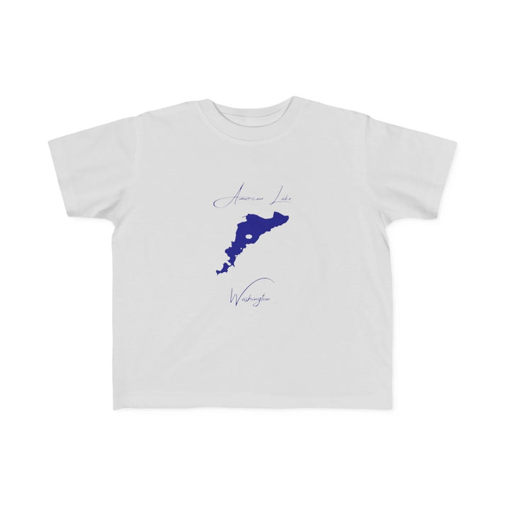 Washington  American  Lake  Toddler  T-shirt  front  position  view  from  front  silver.webp
