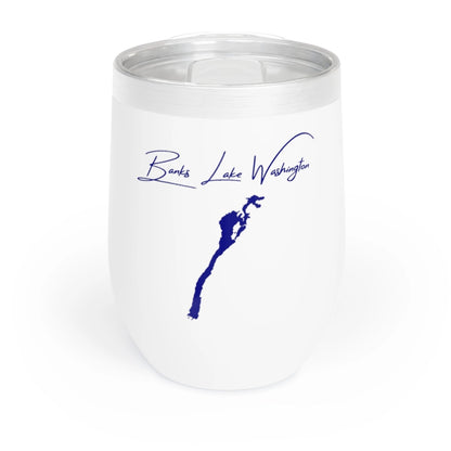 Washington  Banks  Lake  Wine  Tumbler  front  position  view  from  front  white.webp